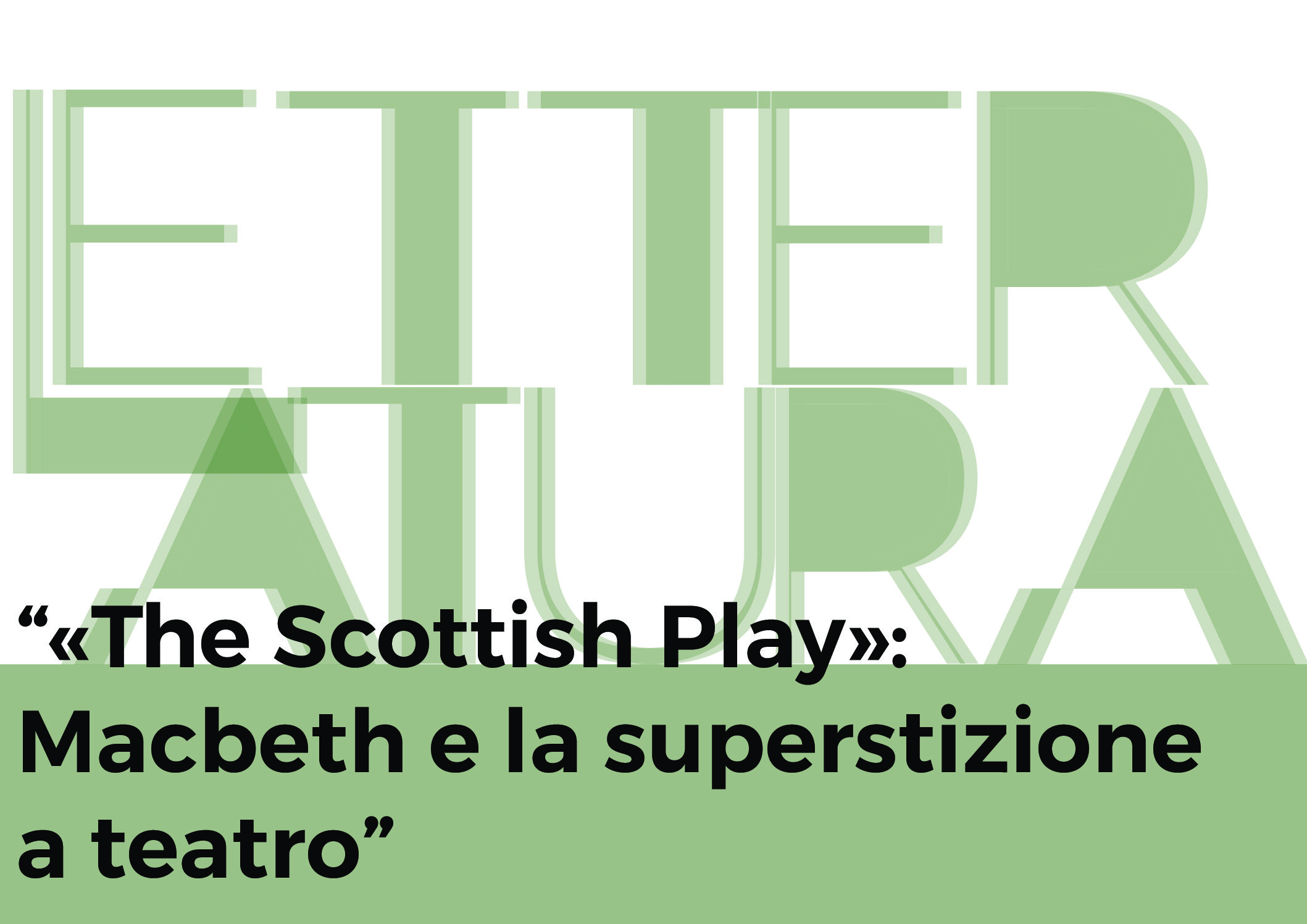 The Scottish Play – immagine